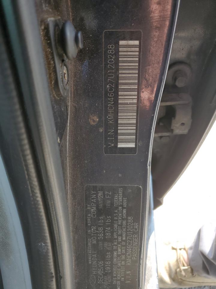 KMHCN46C27U120288 2007 Hyundai Accent Gls