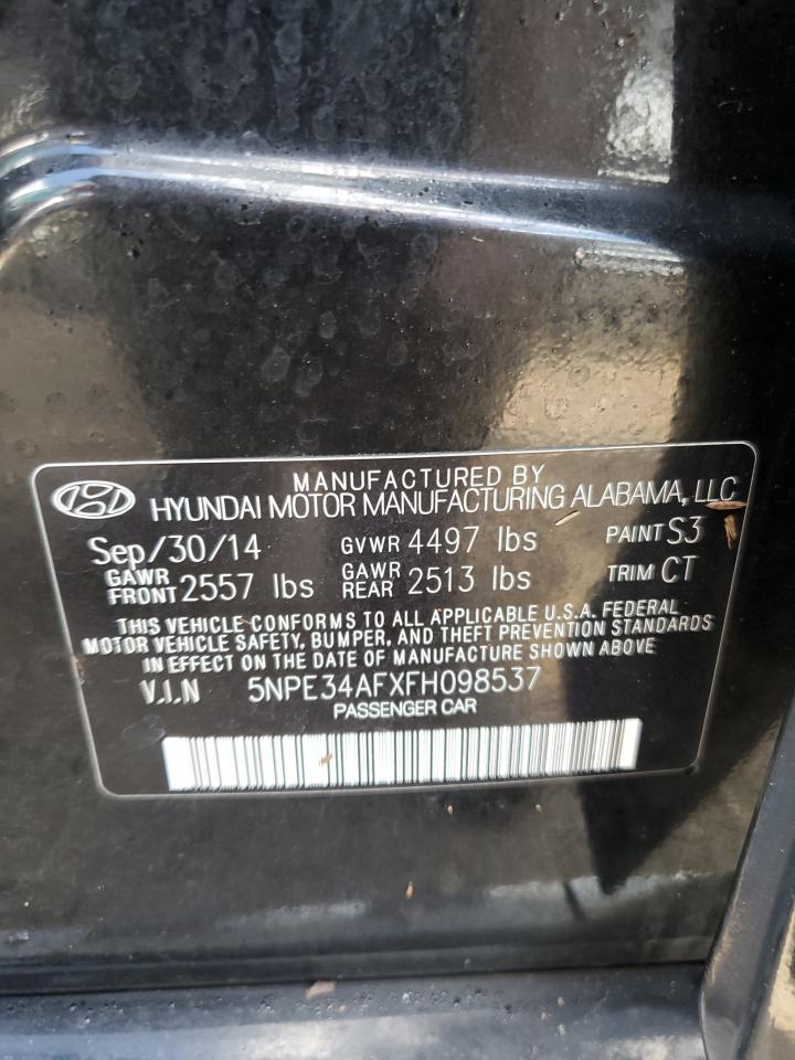 2015 Hyundai Sonata Sport VIN: 5NPE34AFXFH098537 Lot: 73777584