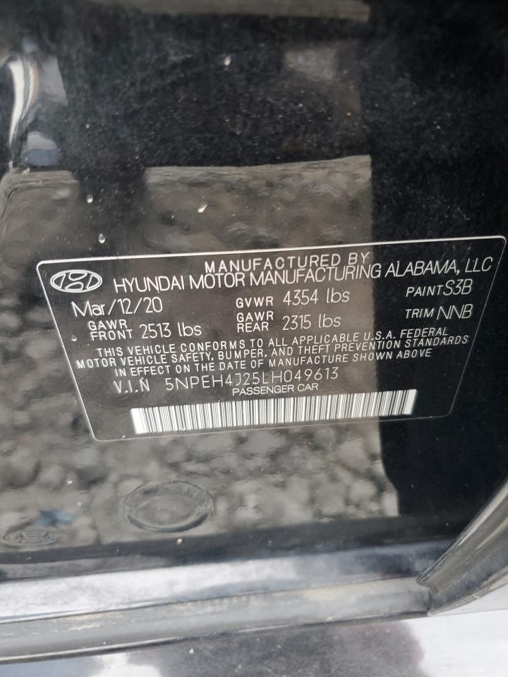 5NPEH4J25LH049613 2020 Hyundai Sonata Limited