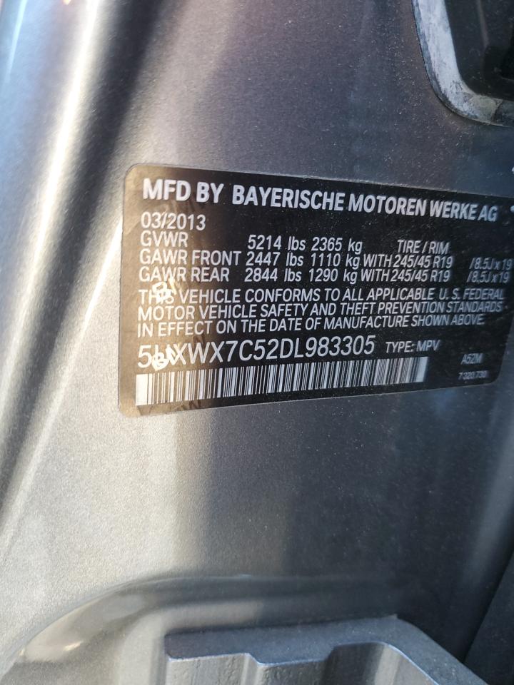 5UXWX7C52DL983305 2013 BMW X3 xDrive35I