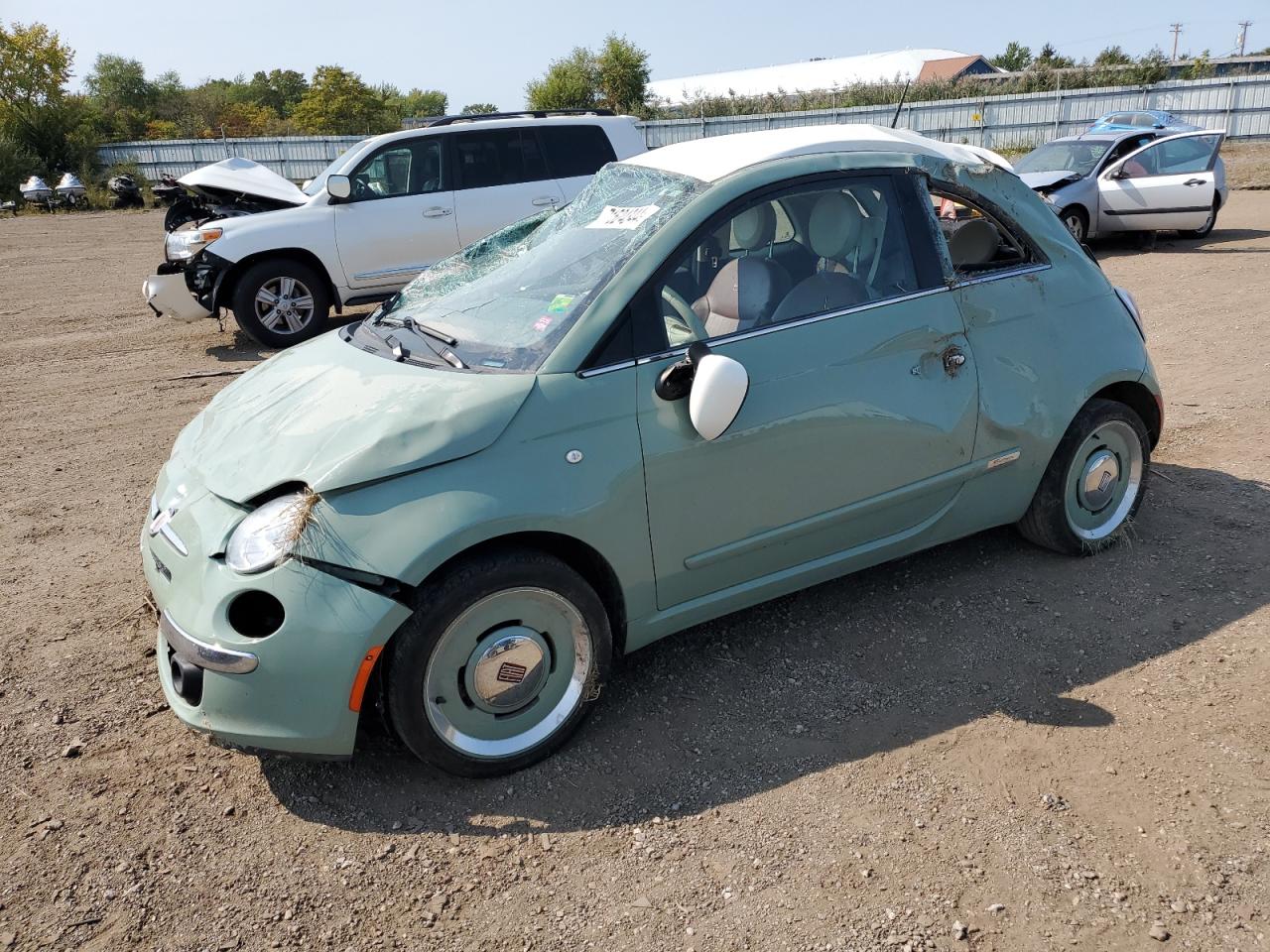 2015 Fiat 500 Lounge VIN: 3C3CFFCR6FT508191 Lot: 71524344