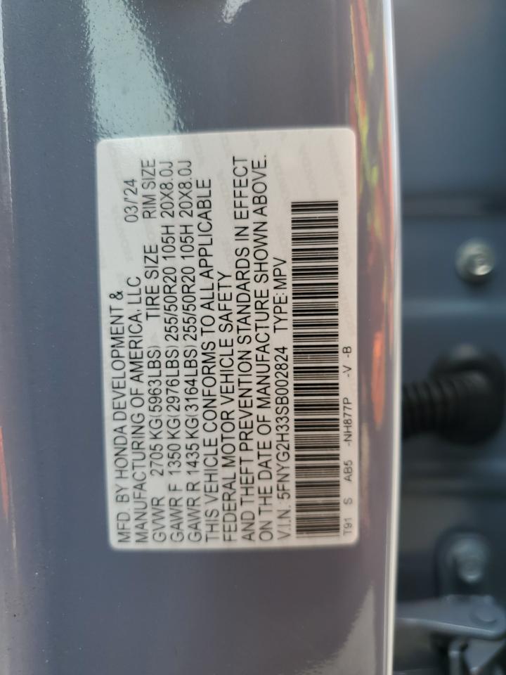 5FNYG2H33SB002824 2025 HONDA PILOT - Image 14