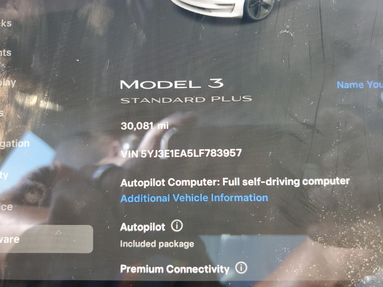 5YJ3E1EA5LF783957 2020 Tesla Model 3