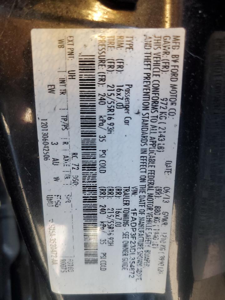 1FADP3F23DL354872 2013 Ford Focus Se