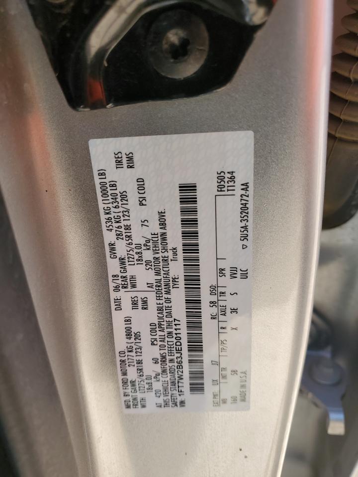 1FT7W2B63JED01117 2018 Ford F250 Super Duty