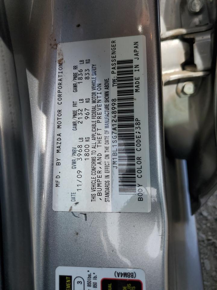 JM1BL1SG7A1248998 2010 Mazda 3 I