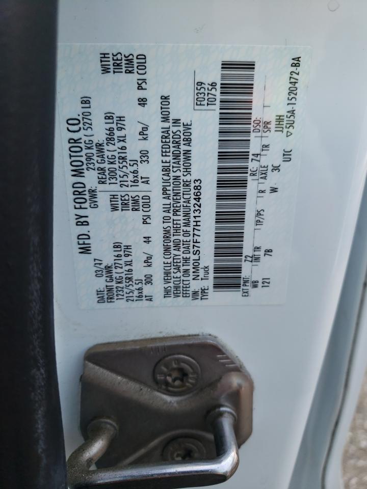 NM0LS7F77H1324683 2017 Ford Transit Connect Xlt