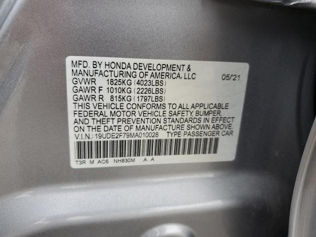 19UDE2F79MA010028 Acura ILX PREMIU 12