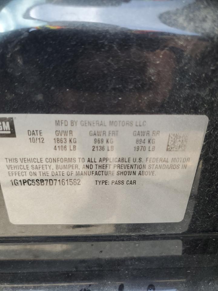 1G1PC5SB7D7161582 2013 Chevrolet Cruze Lt