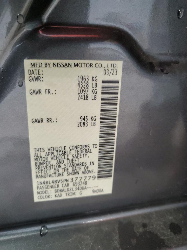 1N4BL4BV5PN377779 2023 Nissan Altima S