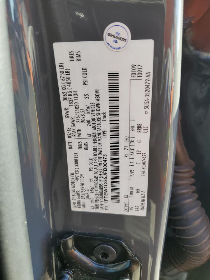 1FTEW1CG5JFD00473 2018 Ford F150 Supercrew