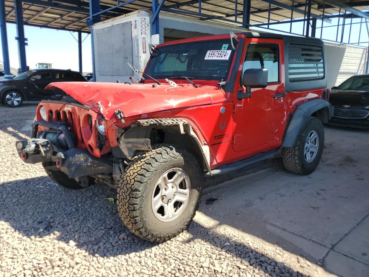 2013 Jeep Wrangler Sport VIN: 1C4AJWAG6DL688672 Lot: 69975924