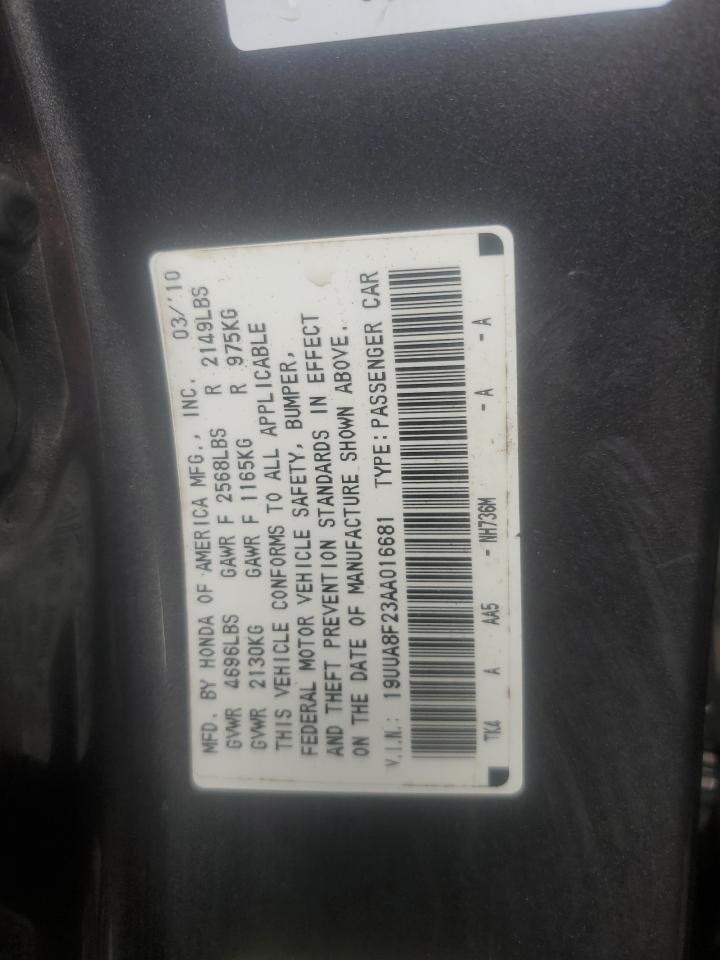 19UUA8F23AA016681 2010 Acura Tl