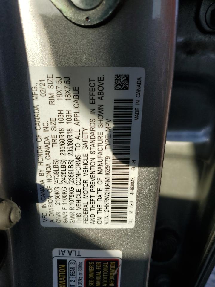 2HKRW2H84MH629779 2021 Honda Cr-V Exl