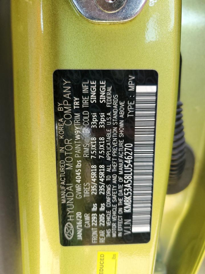 KM8K53A58LU546270 2020 Hyundai Kona Ultimate