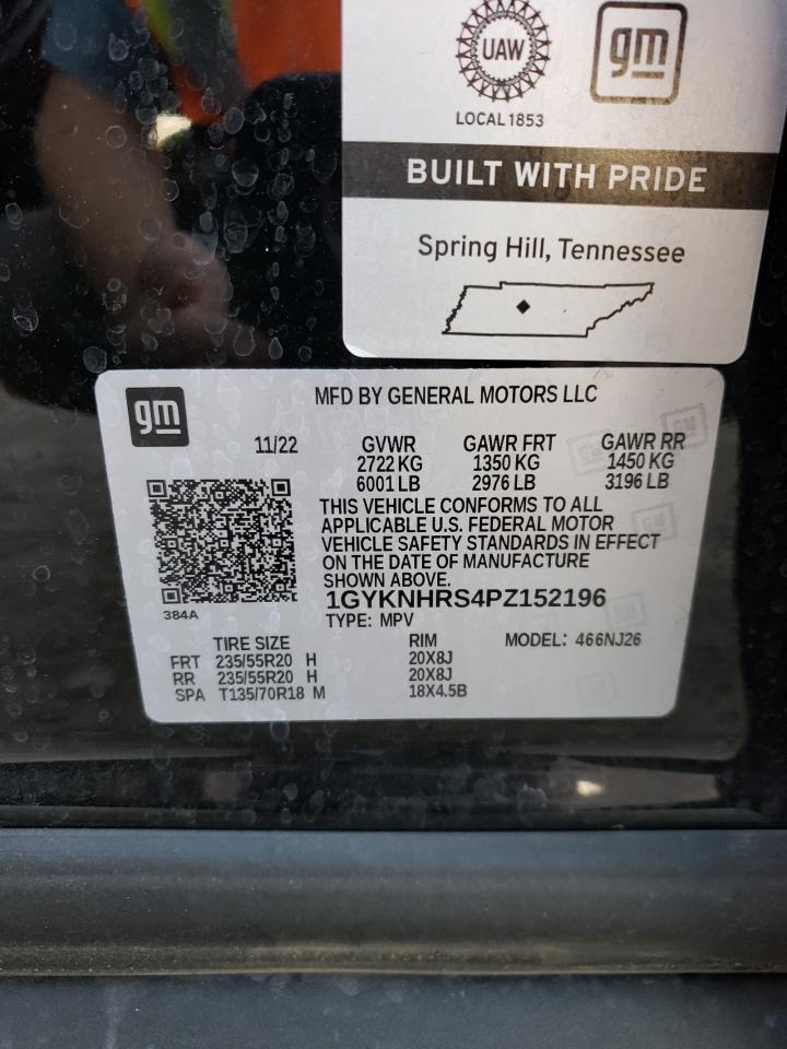 2023 Cadillac Xt5 Sport VIN: 1GYKNHRS4PZ152196 Lot: 70398734