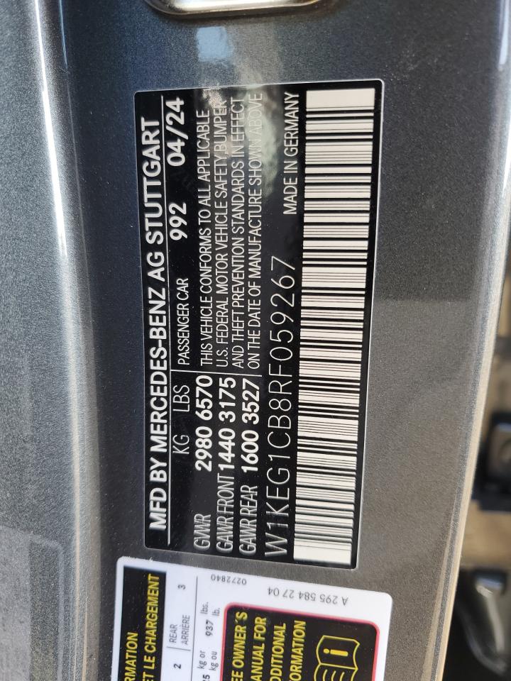 W1KEG1CB8RF059267 2024 Mercedes-Benz Eqe Sedan 350 4Matic