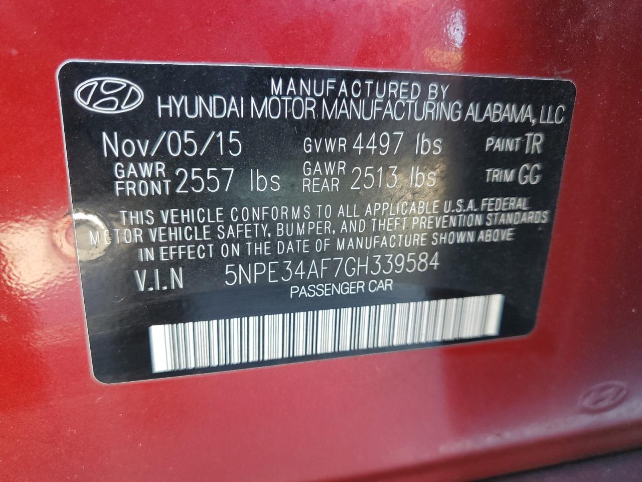 2016 Hyundai Sonata - Image 12