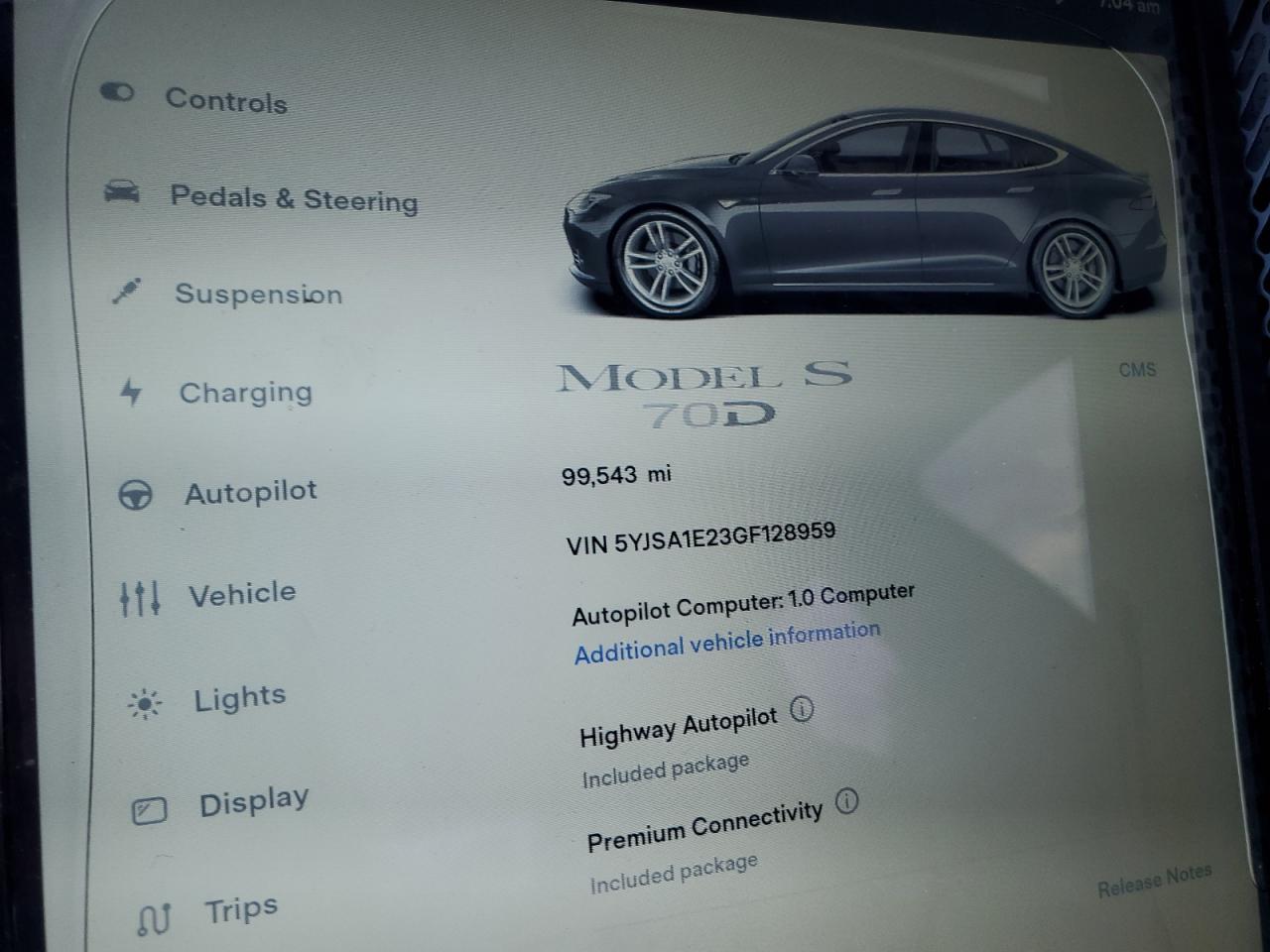 5YJSA1E23GF128959 2016 Tesla Model S