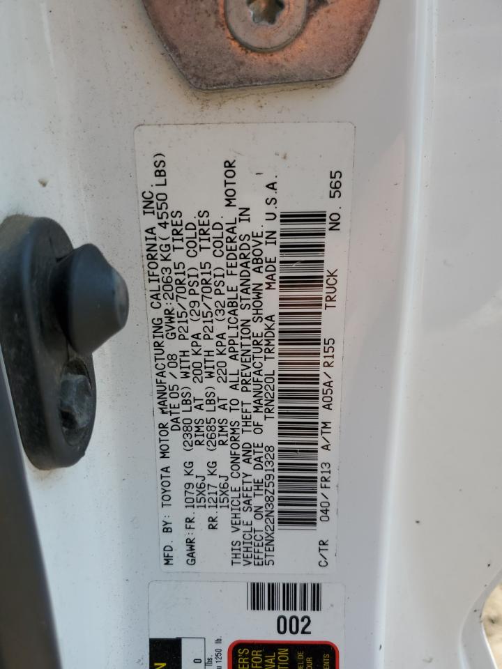 5TENX22N38Z591328 2008 Toyota Tacoma