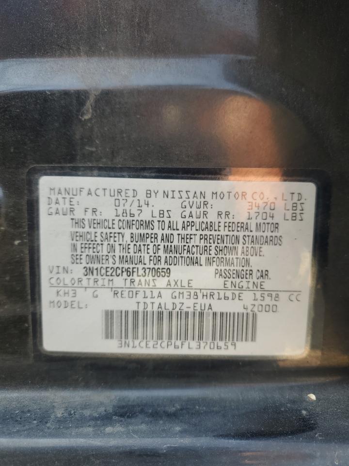 3N1CE2CP6FL370659 2015 Nissan Versa Note S