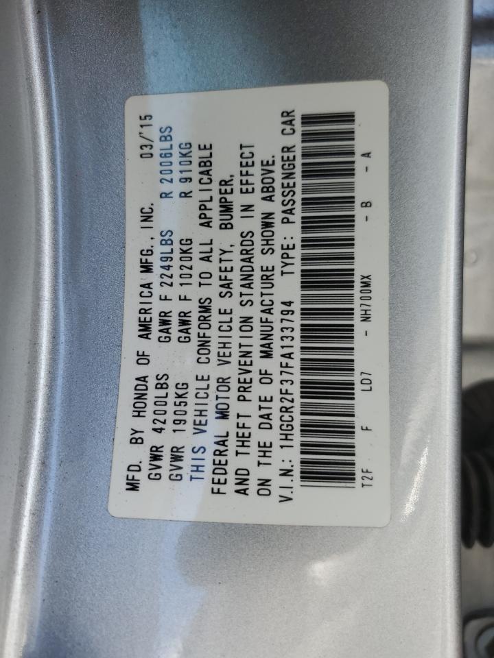 1HGCR2F37FA133794 2015 Honda Accord Lx