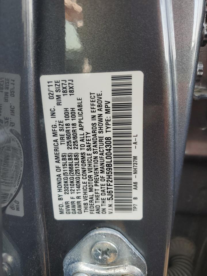 5J6TF2H59BL004308 2011 Honda Accord Crosstour Exl