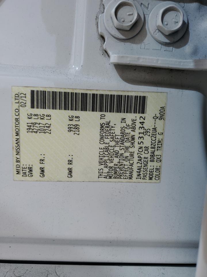 1N4AL2AP7CN531342 2012 Nissan Altima Base