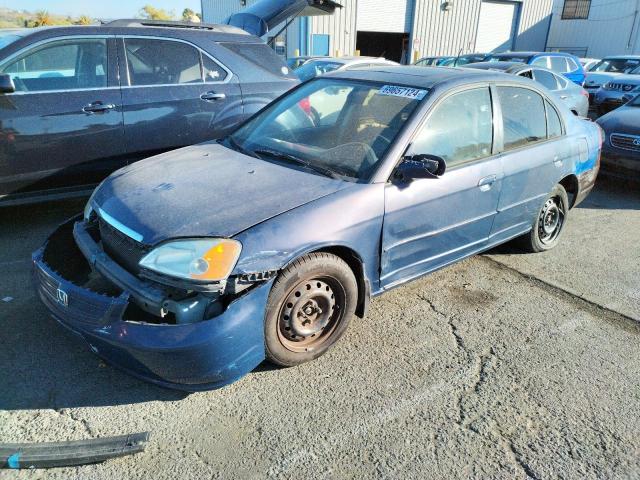 2002 Honda Civic Ex на продаже в Vallejo, CA - Front End