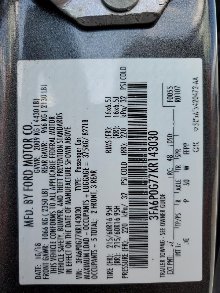 2019 Ford Fusion - Image 12