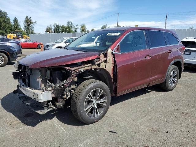 2018 Toyota Highlander Le продається в Portland, OR - Front End