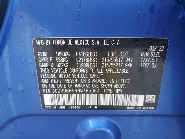 3CZRU6H54NM765063 Honda HR-V EX 14