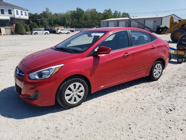  HYUNDAI ACCENT 2016 Czerwony