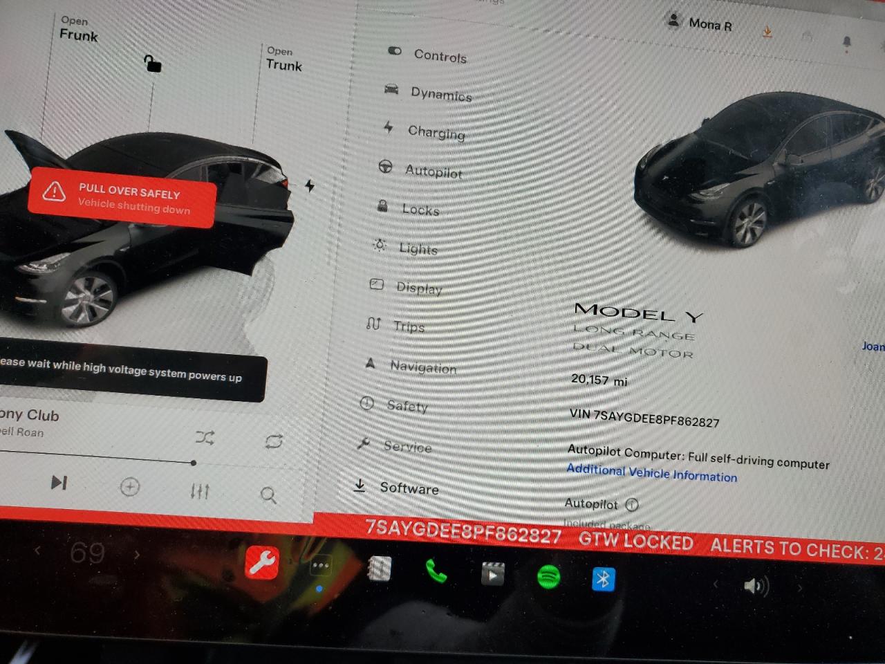 7SAYGDEE8PF862827 2023 Tesla Model Y