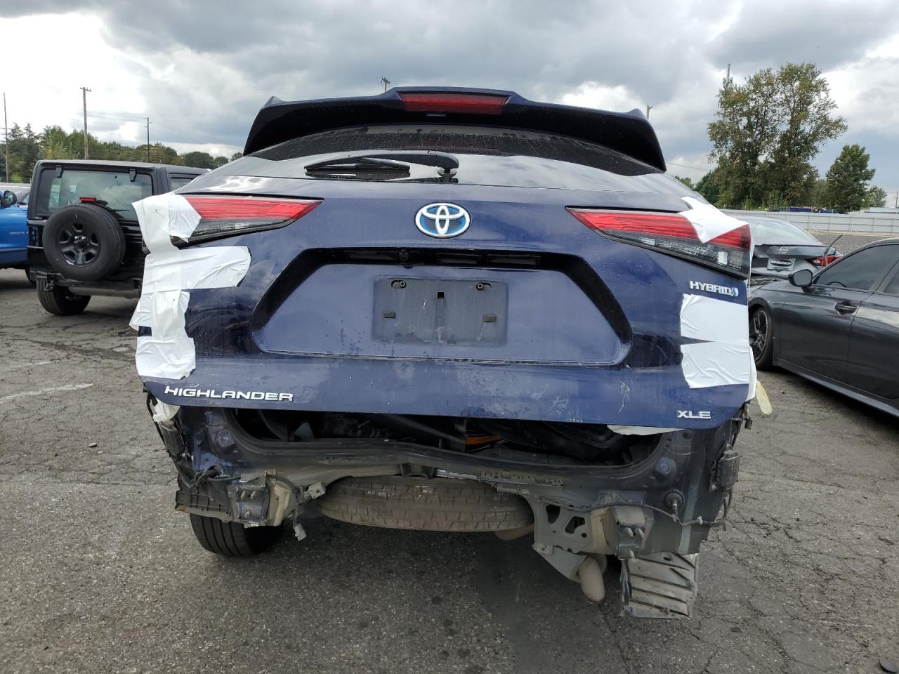 2020 Toyota Highlander Hybrid Xle VIN: 5TDHBRCHXLS508965 Lot: 71105474