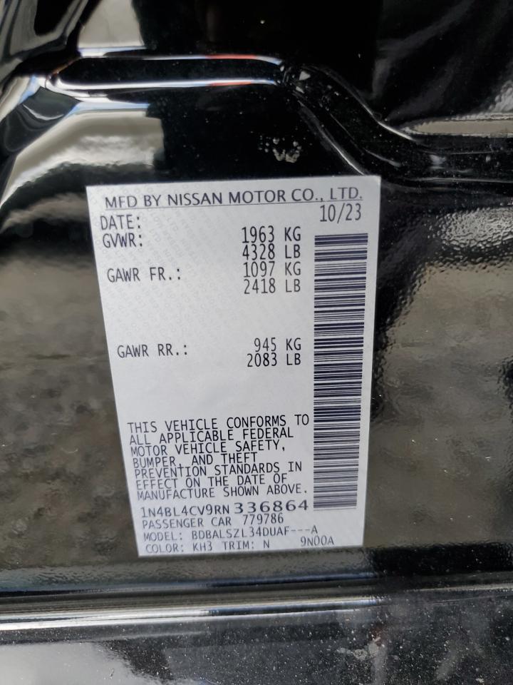 1N4BL4CV9RN336864 2024 Nissan Altima Sr