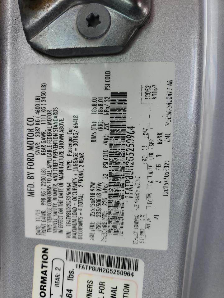 1FATP8UH2G5250964 2016 Ford Mustang