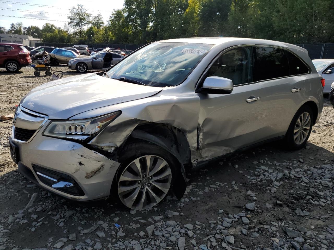 2014 Acura Mdx Technology VIN: 5FRYD4H46EB025336 Lot: 72383234