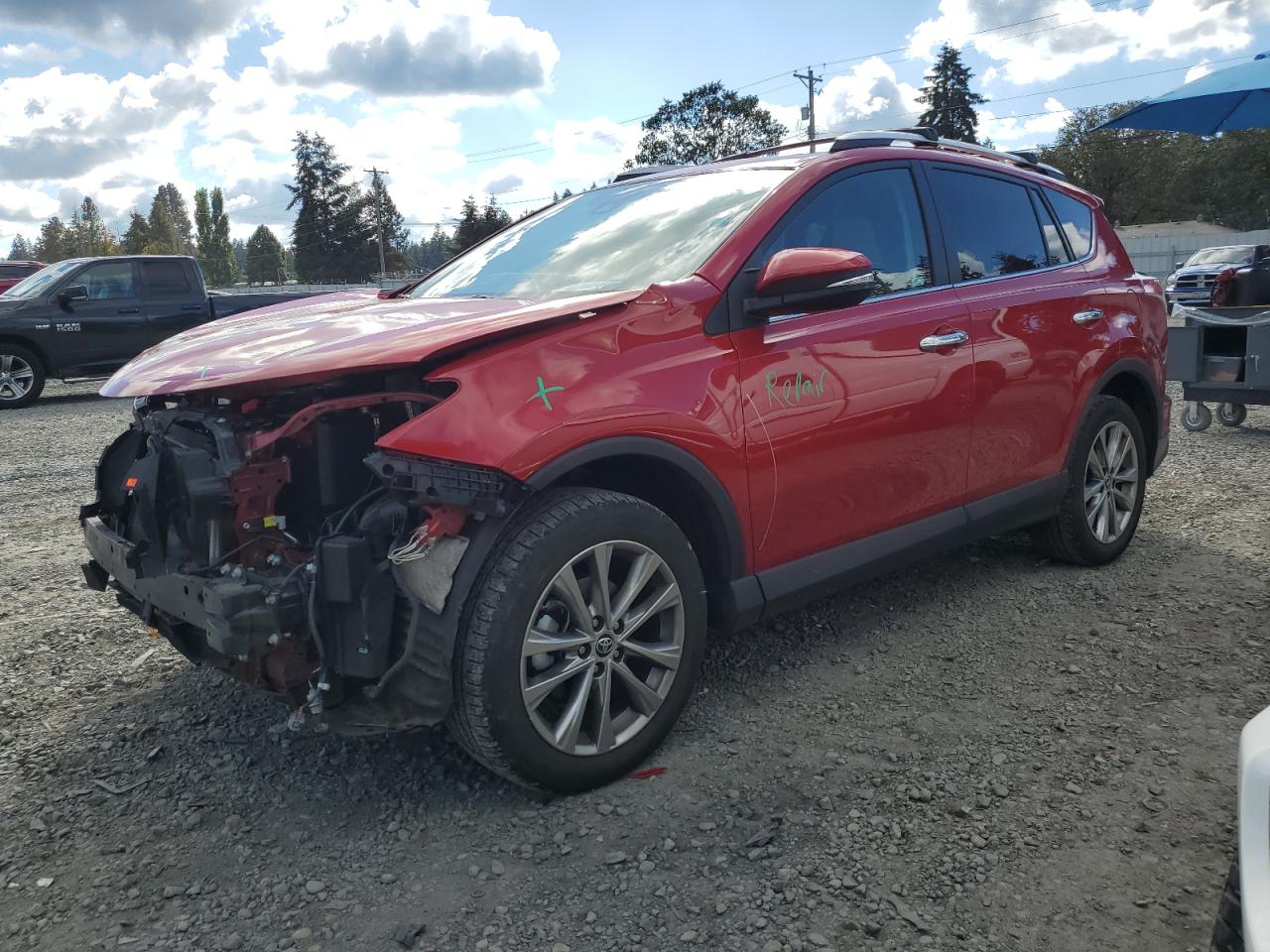 2016 Toyota Rav4 Limited VIN: 2T3DFREV5GW456302 Lot: 71850794