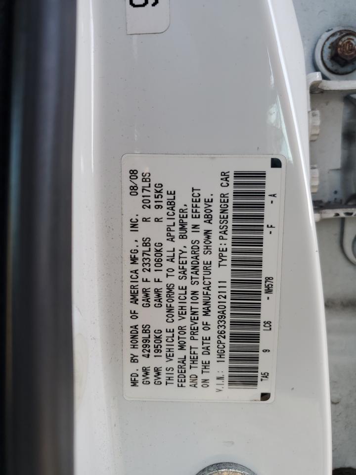 1HGCP26339A012111 2009 Honda Accord Lx