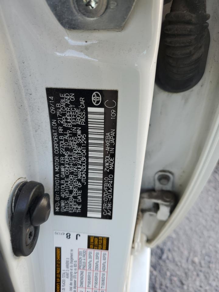 JTDKN3DU3F0411295 2015 Toyota Prius