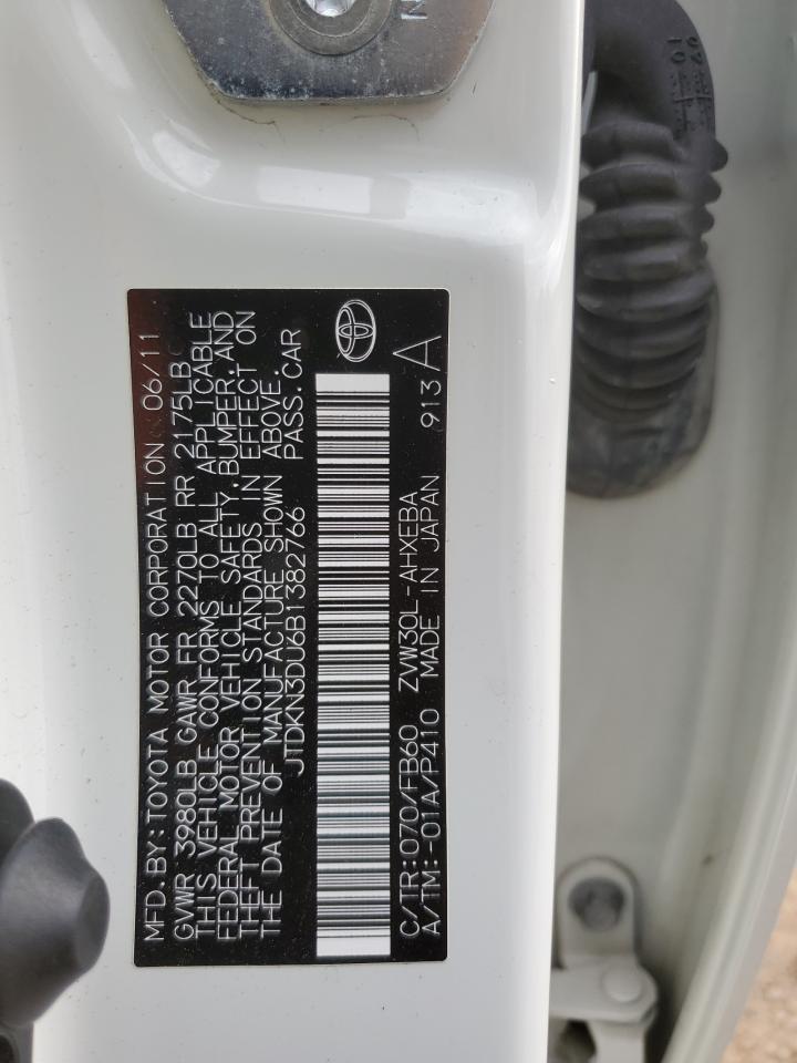 JTDKN3DU6B1382766 2011 Toyota Prius