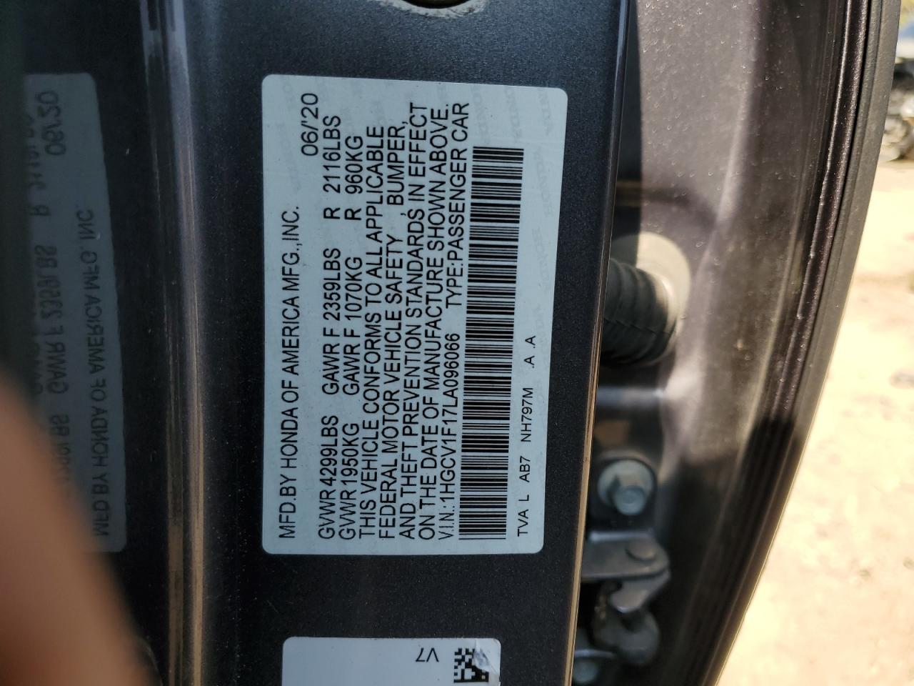 1HGCV1F17LA096066 2020 Honda Accord Lx