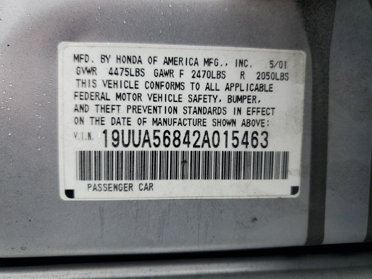 19UUA56842A015463 2002 Acura 3.2Tl Type-S