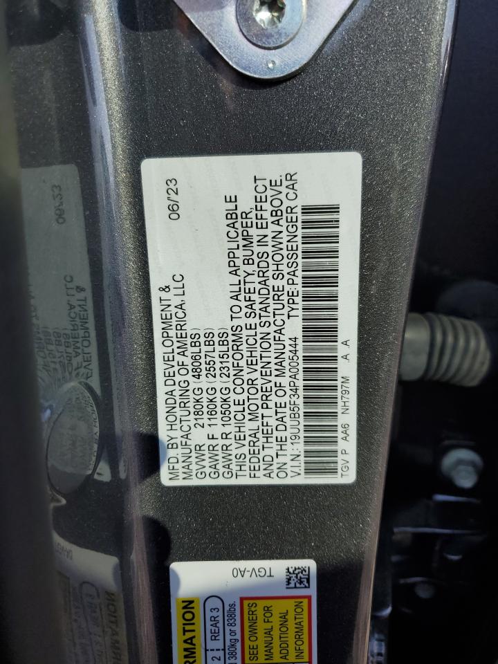 19UUB5F34PA005444 2023 Acura Tlx