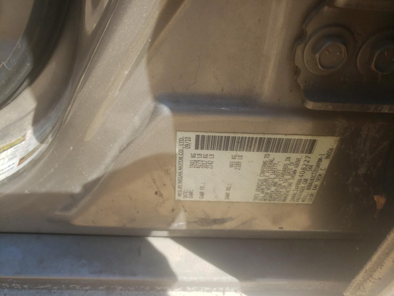 1N4AL2AP8BN408227 2011 Nissan Altima Base