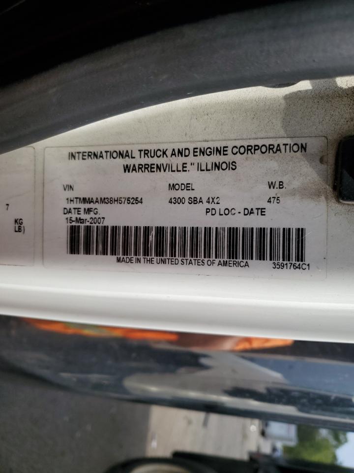 1HTMMAAM38H575254 2008 International 4000 4300