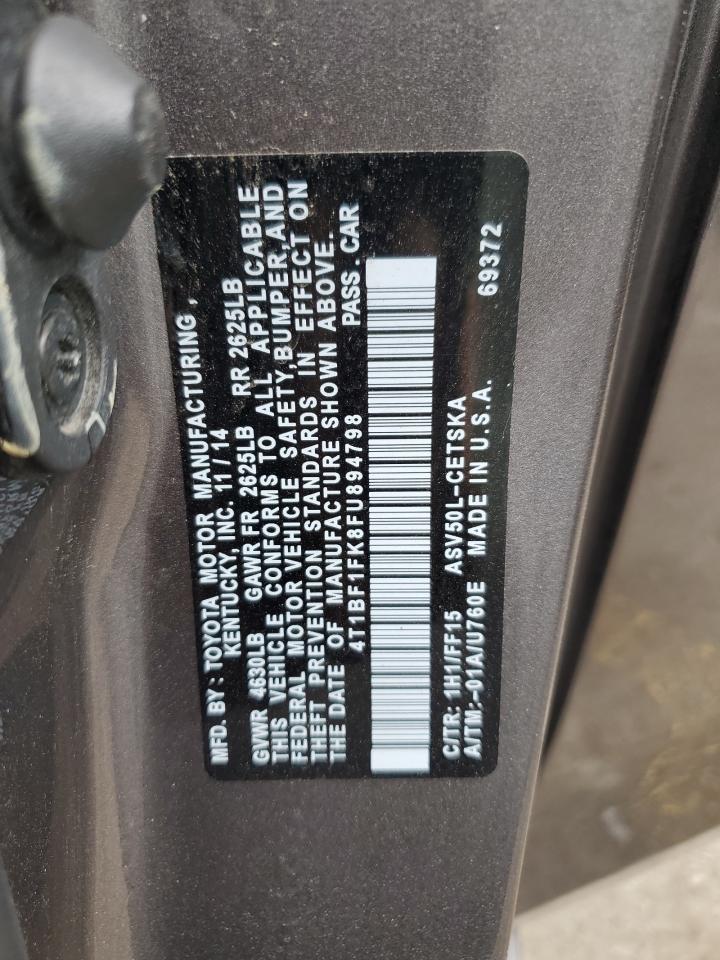 4T1BF1FK8FU894798 2015 Toyota Camry Le