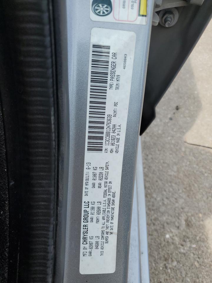 2013 Chrysler 200 Touring VIN: 1C3CCBBB1DN763639 Lot: 71727365