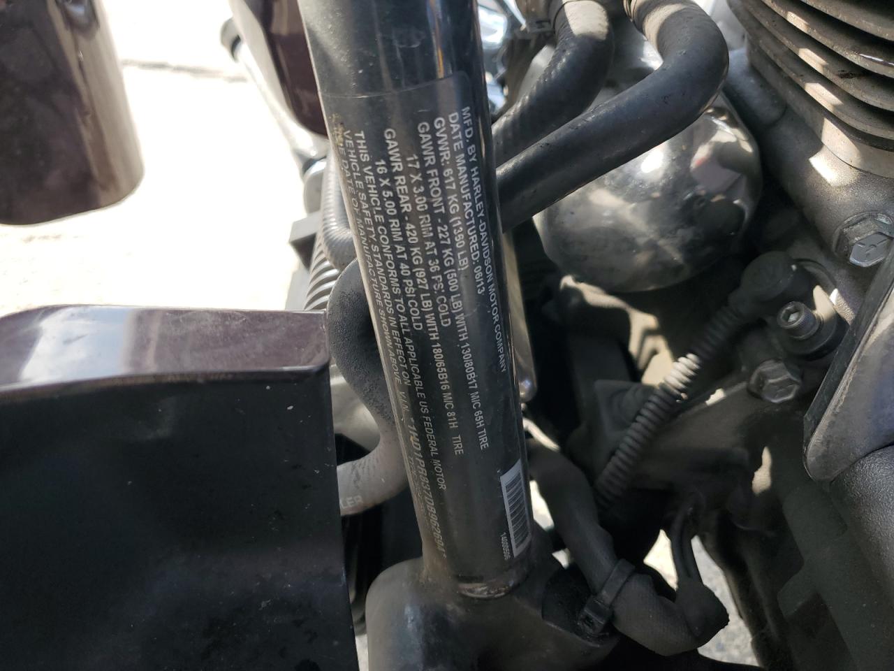 2013 Harley-Davidson Flhtcuse Cvo Ultra Classic Electra Glide VIN: 1HD1PR837DB962694 Lot: 81624465